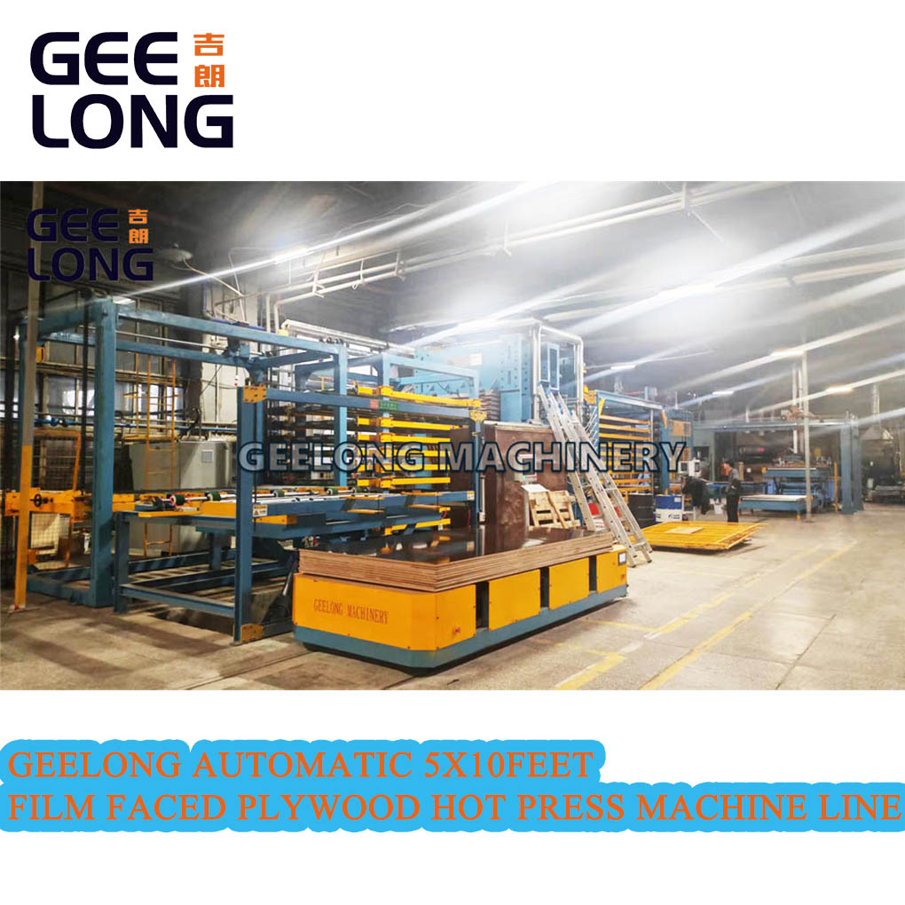 Geelong Автоматический 5x10feet пленка сталкивалась с фанерой горячего пресса машины линии